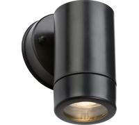 Knightsbridge Eamon - 230V IP54 GU10 Polycarbonate Single Wall Light - Black