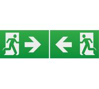 Knightsbridge EMEXITLR Running Man Legend with Left/Right Facing Arrow (Kit of 2) for EMEXIT/EMLREC/EMLSUS/EMXST