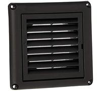 Knightsbridge EXAV009B 100mm/4 Extractor Fan Grille with Fly Screen-Black, EX009B