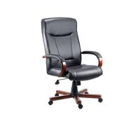 Knightsbridge Executive Office Chair Mahogany/Black