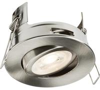 Knightsbridge FireNova IP20 Tilt GU10 Fire-Rated Open-Back Downlight - Brushed Chrome