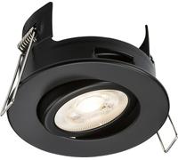 Knightsbridge FireNova IP20 Tilt GU10 Fire-Rated Open-Back Downlight - Matt Black