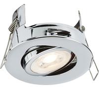 Knightsbridge FireNova IP20 Tilt GU10 Fire-Rated Open-Back Downlight - Polished Chrome