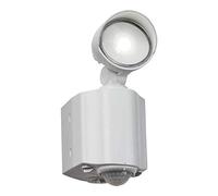 Knightsbridge FL8 W LED Single Spot White Security Light with PIR, 230 V, IP44, 8 W