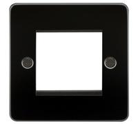 KnightsBridge Flat Plate 2G modular faceplate - gunmetal