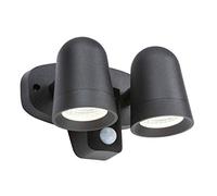 Knightsbridge FLTPB 230 V IP65 18 W LED Twin Spot Floodlight with PIR, Black, 150.0 mm*165.0 mm*120.0 mm