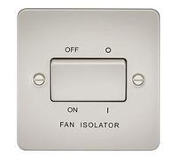 Knightsbridge FP1100PL FPAV1100PL Flat Plate 10A 3 Pole Fan Isolator Switch-Pearl