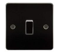 Knightsbridge FP1200GM Flat Plate Intermediate Switch, Gunmetal, 10AX, 1G
