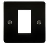 Knightsbridge FP1GGM Flat Plate 1G Modular Faceplate - Gunmetal