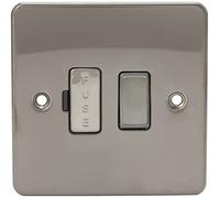 Knightsbridge FP6300GM Flat Plate 13A Switched Fused Spur Unit - Gunmetal