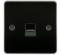 Knightsbridge FP7300GM FPAV7300GM Flat Plate Telephone Master Socket-Gunmetal, 230 V, Gun Metal