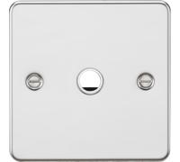 Knightsbridge FP8342PC Flat Plate 20A Flex Outlet Plate - Polished Chrome