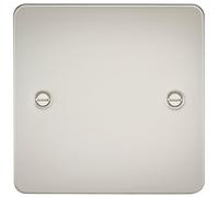 Knightsbridge FP8350PL Flat Plate 1G Blanking Plate - Pearl