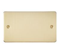 Knightsbridge FP8360BB Brushed Brass FPAV8360BB Flat 2G Blanking Plate