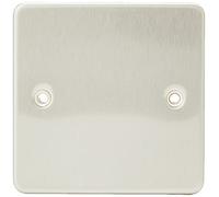 Knightsbridge FP8350BC FP8350 FPAV8350BC Fflat 1G Blanking Plate-Brushed Chrome, 230 V