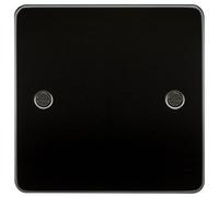 Knightsbridge FPAV8350GM 1-Gang Flat Blanking Plate - Gunmetal