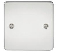 Knightsbridge 1-Gang Flat Blanking Plate FPAV8350PC 230 V Polished Chrome