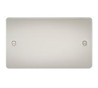 Knightsbridge FPAV8360PL 2-Gang Flat Blanking Plate - Pearl