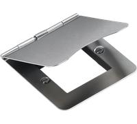 Knightsbridge FPF2GBC Flat Plate 2G Modular Floor Plate - Brushed Chrome