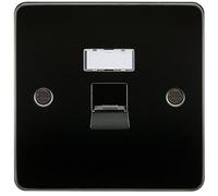Knightsbridge FPRJ45GM FPAVRJ45GM Flat Plate Rj45 Network Outlet-Gunmetal, 230 V, Gun Metal