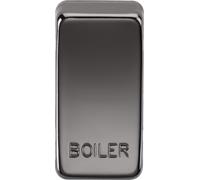 Knightsbridge GDBOILBN Switch Cover "BOILER" - Black Nickel