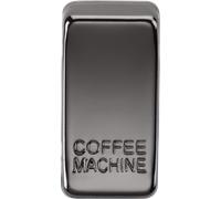 Knightsbridge GDCOFFBN Switch Cover "COFFEE MACHINE" - Black Nickel