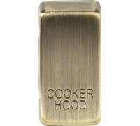 Knightsbridge GDCOOKAB Switch Cover "COOKER HOOD" - Antique Brass