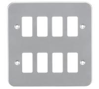 Knightsbridge GDFP008M Metal Clad 8G Grid Faceplate