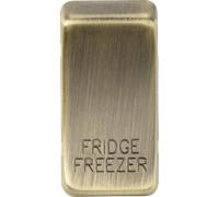 Knightsbridge GDFRIDAB Switch Cover "FRIDGE/FREEZER" - Antique Brass