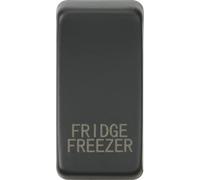 Knightsbridge GDFRIDAT Switch Cover "FRIDGE/FREEZER" - Anthracite