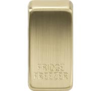 Knightsbridge GDFRIDBB Switch Cover "FRIDGE/FREEZER" - Brushed Brass