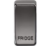 Knightsbridge GDFRIDGEBN Switch Cover "FRIDGE" - Black Nickel
