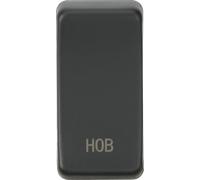 Knightsbridge GDHOBAT Switch Cover "HOB" - Anthracite