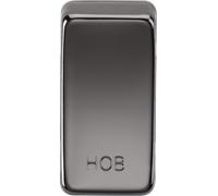 Knightsbridge GDHOBBN Switch Cover "HOB" - Black Nickel