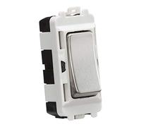 Knightsbridge GDM001BC SP Grid Module, 20AX, 2 way, Brushed Chrome