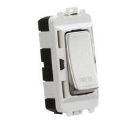 Knightsbridge GDM006BC 20AX 2 Way Retractive SP Module "PRESS" - Brushed Chrome