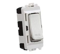 Knightsbridge GDM006BC Retractive SP Module, 20AX, 2 Way, Brushed Chrome