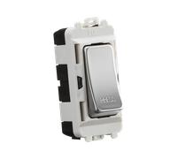 Knightsbridge GDM006PC 20AX 2 Way Retractive SP Module "PRESS" - Polished Chrome