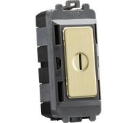 Knightsbridge GDM010BB 20AX DP Key Module - Brushed Brass