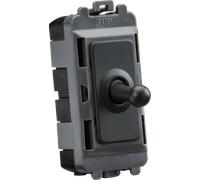 Knightsbridge GDM01TOGAT 20AX 1G 2-Way SP Grid Toggle Switch - Anthracite