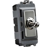 Knightsbridge GDM02TOGBN 20AX 1G DP Toggle Switch - Black Nickel