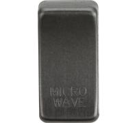 Knightsbridge GDMICROSB Switch Cover "MICROWAVE" - Smoked Bronze