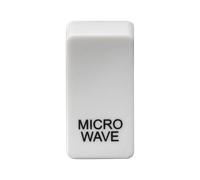 Knightsbridge GDMICROU Switch Cover "MICROWAVE" - White