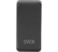 Knightsbridge GDOVENAT Switch Cover "OVEN" - Anthracite