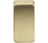 Knightsbridge GDOVENBB Switch Cover "OVEN" - Brushed Brass