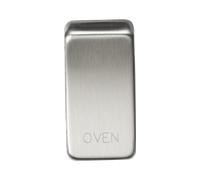 Knightsbridge GDOVENBC Switch Cover "OVEN" - Brushed Chrome