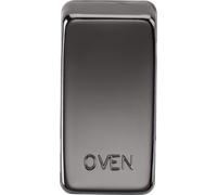 Knightsbridge GDOVENBN Switch Cover "OVEN" - Black Nickel