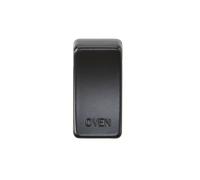 Knightsbridge GDOVENMB Switch Cover "OVEN" - Matt Black