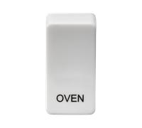 Knightsbridge GDOVENU Switch Cover "OVEN" - White