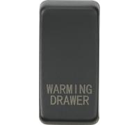 Knightsbridge GDWARMAT Switch Cover "WARMING DRAWER" - Anthracite